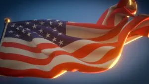 4th of July American Flag Slow Motion