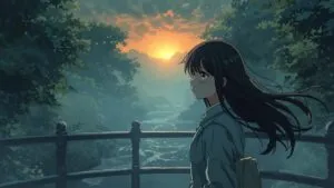 A Silent Voice Shoya and Shoko Bridge Scene