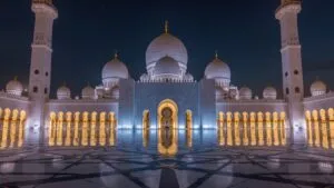 Abu Dhabi Sheikh Zayed Mosque Detail