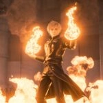 Adept Anime Pyromancer Unleashing Inferno