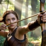 Anime Archer Girl Aiming Bow