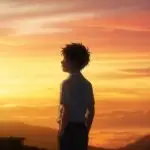 Anime Boy Looking At Sunset