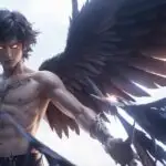 Anime Boy With Dark Wings