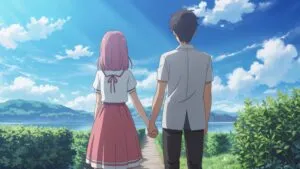 Anime Couple Holding Hands