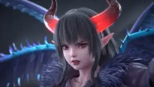 Anime Demon Girl With Horns