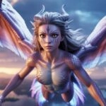 Anime Dragon Girl With Wings