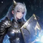 Anime Paladin Girl With Shield