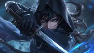 Anime Shadow Girl Master of Daggers