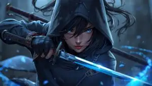 Anime Swift Girl Dual Blade Assassin