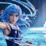 Anime Water Girl Casting Magic