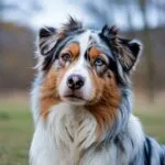 Australian Shepherd Colorful Coat