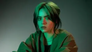 Billie Eilish Green Mood Style