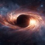 Black Hole Accretion Disk Simulation Art