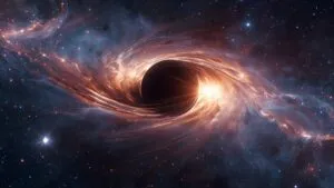 Black Hole Accretion Disk Simulation Art