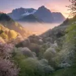 Blossoming Spring Valley Oasis