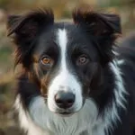 Border Collie Focused Stare