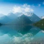 Breathtaking Alpine Lake and Crystal Mountain Mirror