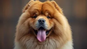 Chow Chow Dog Fluffy Tongue Out