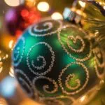 Christmas Ornament Macro Detail Photo
