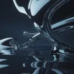 Chrome Liquid Metal Forming Surreal Shapes