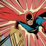 Comic Book Panel Retro Action Scene Dramatic Lines