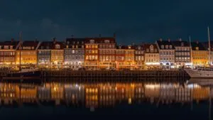 Copenhagen Nyhavn Colorful Houses Port