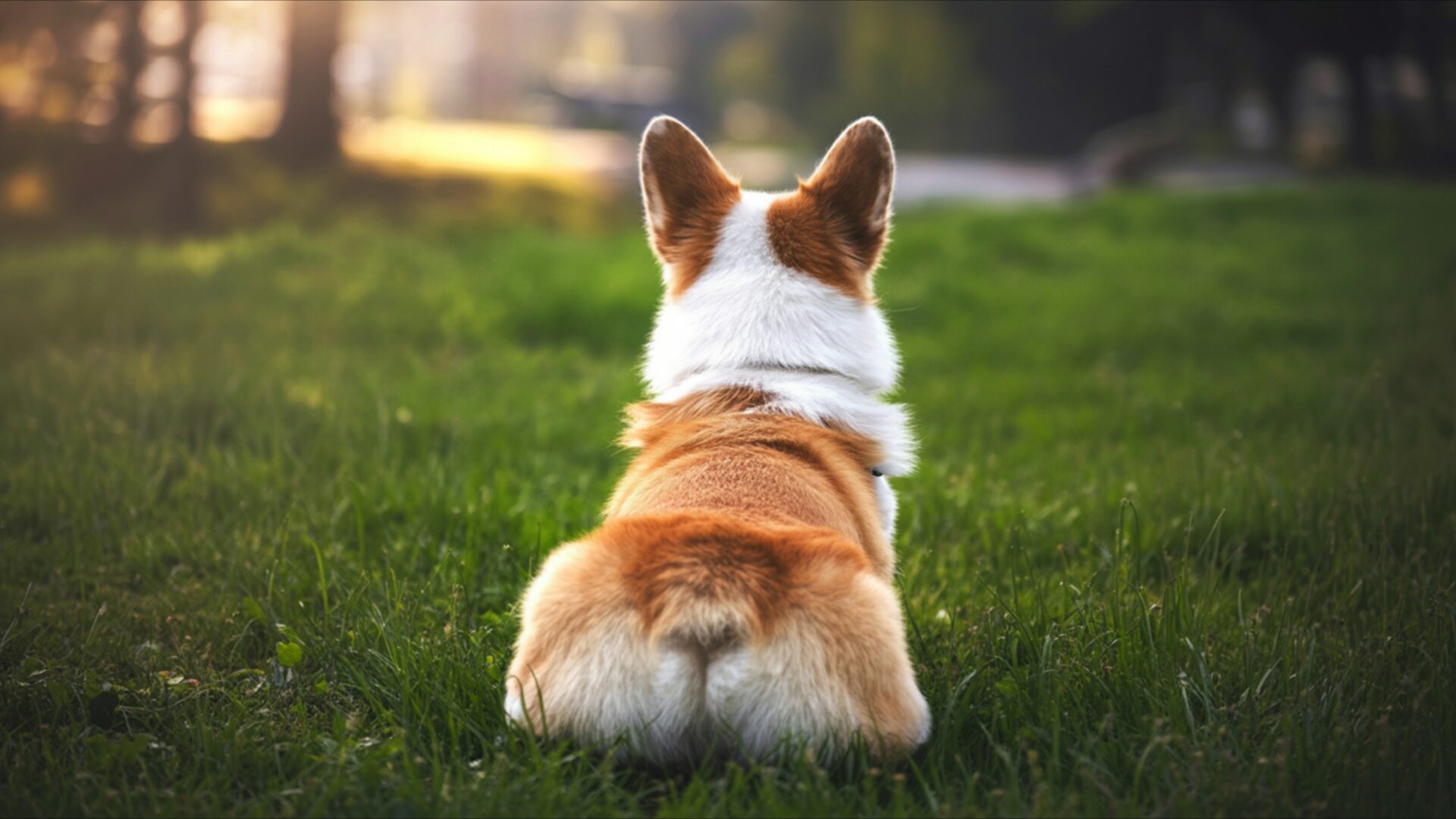 corgi butt on grass wallpaper, animals, corgi butt cute, corgi desktop background, corgi dog, funny corgi aesthetic, short legs dog, wales corgi, desktop, mobile, background