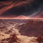Cosmic Geography: Vast Mars Canyon of Red Rock