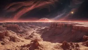 Cosmic Geography: Vast Mars Canyon of Red Rock