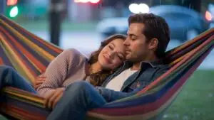 Couple Resting Together in a Hammock