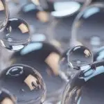 Crystal Bubble Formations Reflecting Ambient Light