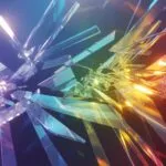 Crystal Geometry Breaking Into Light Prisms