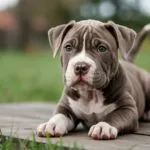 Cute Pitbull Puppy Playing