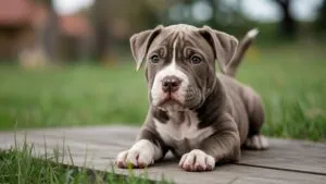 Cute Pitbull Puppy Playing