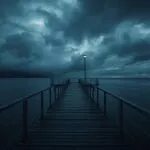 Dark Clouds Over the Pier