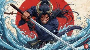 Demon Slayer Katana Water Breathing Technique Art