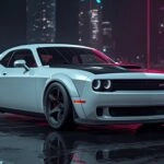 Dodge Challenger SRT White Track Look