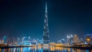 Dubai Burj Khalifa Night Shot