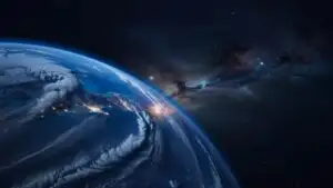 Earth’s Atmosphere Glow From Orbit