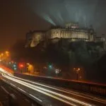 Edinburgh Castle Royal Mile Fog