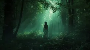 Elf Girl in Enchanted Forest