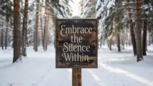 Embrace the Silence Within