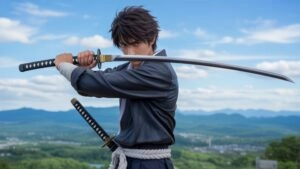 Fierce Kenshi Anime Young Warrior Sunlight