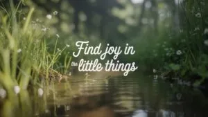 Find Joy in the Little Things