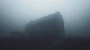 Fog Over Abandoned Building