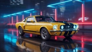 Ford Mustang GT Yellow Muscle Power
