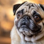 Funny Pug Dog Face Close-Up