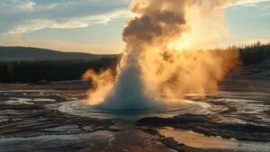 Geyser Steam Eruption Volcanic Springs