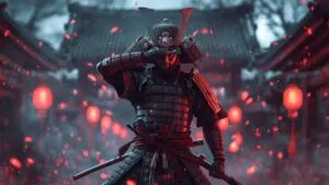Ghost of Tsushima Jin Sakai Samurai Stance