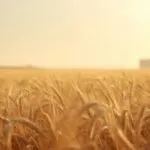 Golden Wheat Field View